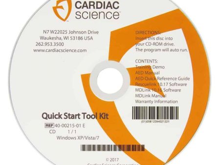 Cardiac Science Powerheart AED G3 Plus Quick Start CD Toolkit Cheap