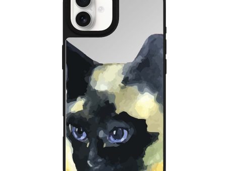 Watercolour Cat Mirror Case Online now