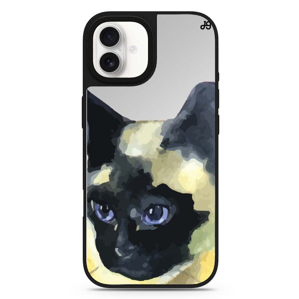 Watercolour Cat MagSafe Compatible Mirror Case Online now