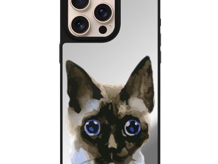 Watercolour Cat Mirror Case Cheap