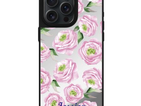 Watercolor pink floral MagSafe Compatible Mirror Case Online Sale