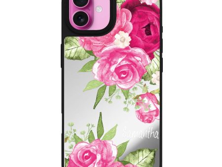 Watercolor Rose Mirror Case Fashion