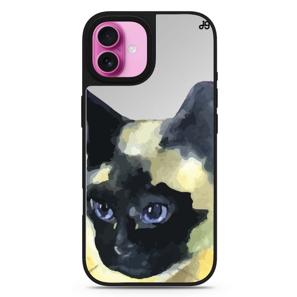 Watercolour Cat MagSafe Compatible Mirror Case Online now