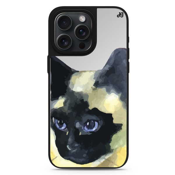 Watercolour Cat MagSafe Compatible Mirror Case Fashion