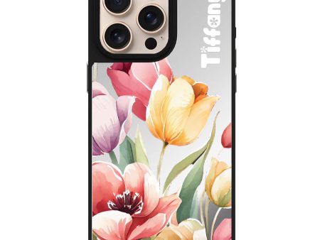 Watercolor tulip Mirror Case Online Hot Sale