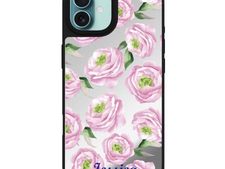 Watercolor pink floral MagSafe Compatible Mirror Case Supply