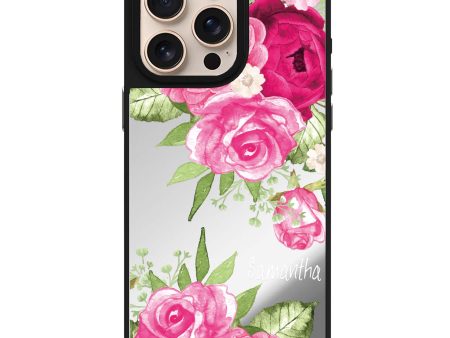 Watercolor Rose Mirror Case For Cheap