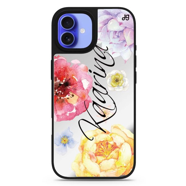 Colorful Watercolor Flowers MagSafe Compatible Mirror Case Sale