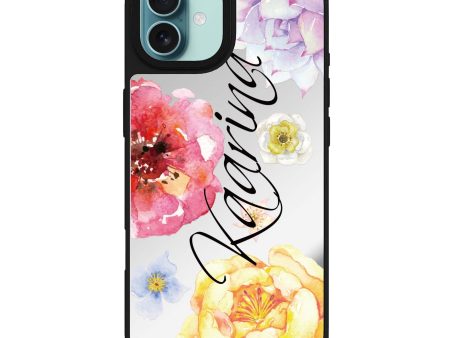 Colorful Watercolor Flowers MagSafe Compatible Mirror Case Sale