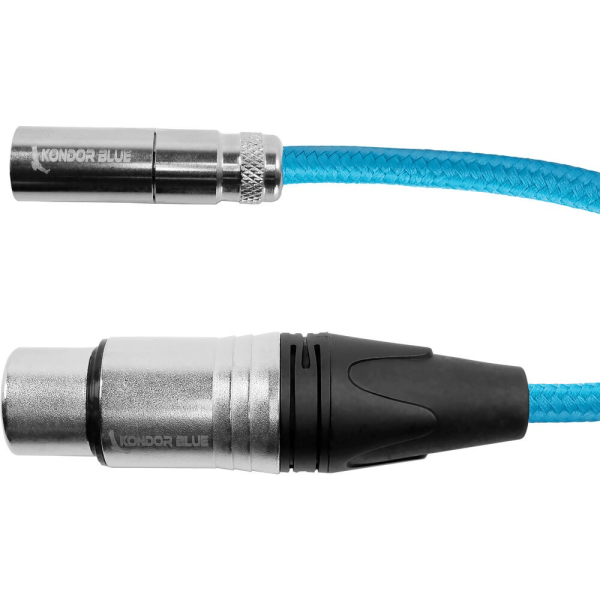 Kondor Blue Mini-XLR Male to XLR Female Audio Cable for Canon C70 & BMPCC 6K 4K (Blue, 16 ) For Discount