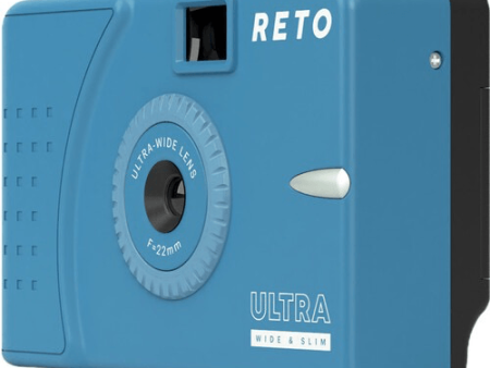 Reto Project Ultra Wide Slim Film Camera with 22mm Lens -without flash (Murky Blue) For Cheap