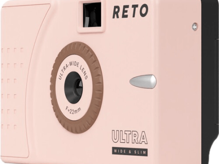 Reto Project Ultra Wide Slim Film Camera with 22mm Lens -without flash (Pastel Pink) Fashion