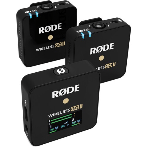 Rode Wireless GO II 2-Person Compact Digital Wireless Microphone System Recorder (2.4 GHz, Black) Sale