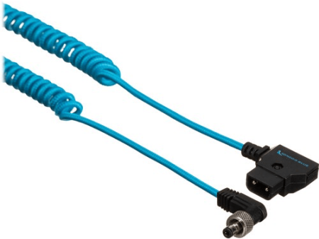 Kondor Blue Coiled D-Tap to Locking DC 2.1mm Right-Angle Cable (16 to 50 ) on Sale