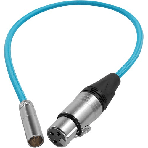 Kondor Blue Mini-XLR Male to XLR Female Audio Cable for Canon C70 & BMPCC 6K 4K (Blue, 16 ) For Discount