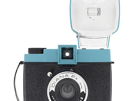 Lomography Diana F+ Film Camera and Flash (Teal Black) Sale