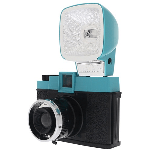 Lomography Diana F+ Film Camera and Flash (Teal Black) Sale