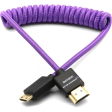 Kondor Blue Gerald Undone Braided Coiled High-Speed Mini-HDMI to HDMI Cable (Limited Purple Edition, 12 to 24 ) Online now