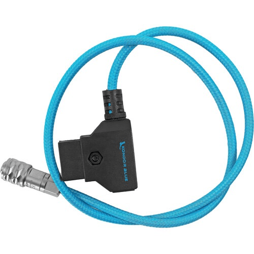 Kondor Blue D-Tap to 2-Pin Power Cable for BMPCC 6K 4K (Blue, 20 ) Supply