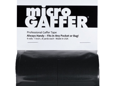 Visual Departures microGAFFER Compact Gaffer Tape, 4 Pack 1.0  x 24 (Black) Discount