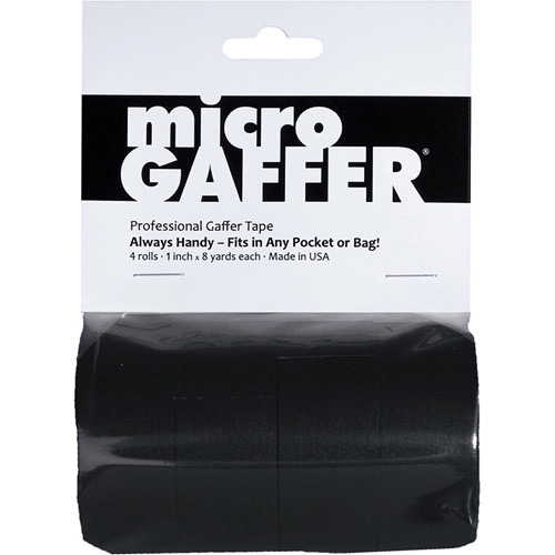 Visual Departures microGAFFER Compact Gaffer Tape, 4 Pack 1.0  x 24 (Black) Discount