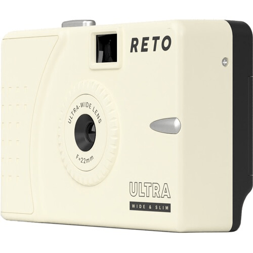 Reto Project Ultra Wide Slim Film Camera with 22mm Lens -without flash (Cream) on Sale