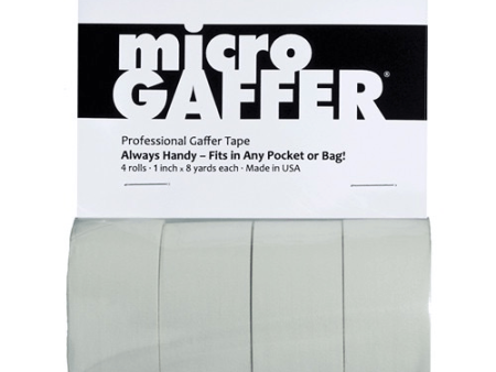 Visual Departures microGAFFER Compact Gaffer Tape, 4 Pack 1.0  x 24 (White) Online now