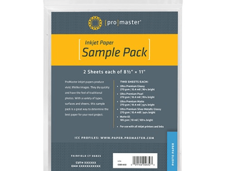 Promaster Inkjet Paper Sample Pack Online