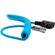 Kondor Blue Coiled D-Tap to 2-Pin Power Cable for BMPCC 6K 4K (Blue) Fashion