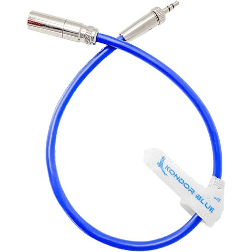 Kondor Blue Mini-XLR Male to Locking 3.5mm Stereo Cable for BMPCC 6K & 4K (Blue) Discount