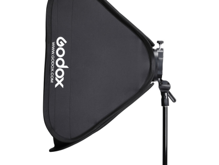 Godox S2 Speedlite Bracket with Softbox, Grid & Carrying Bag Kit (31.5 x 31.5 ) Supply