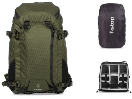 f-stop AJNA DuraDiamond 37L Travel & Adventure Photo Backpack Bundle (Cypress Green) Supply