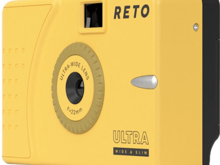 Reto Project Ultra Wide Slim Film Camera with 22mm Lens -without flash (Muddy Yellow) Online now